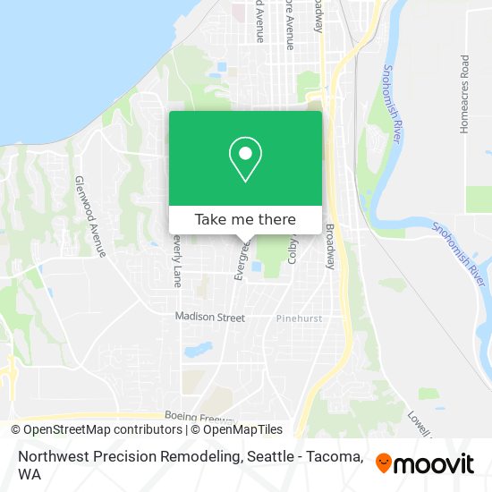 Northwest Precision Remodeling map