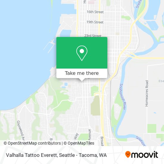 Valhalla Tattoo Everett map