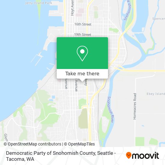 Democratic Party of Snohomish County map