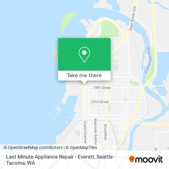 Last Minute Appliance Repair - Everett map