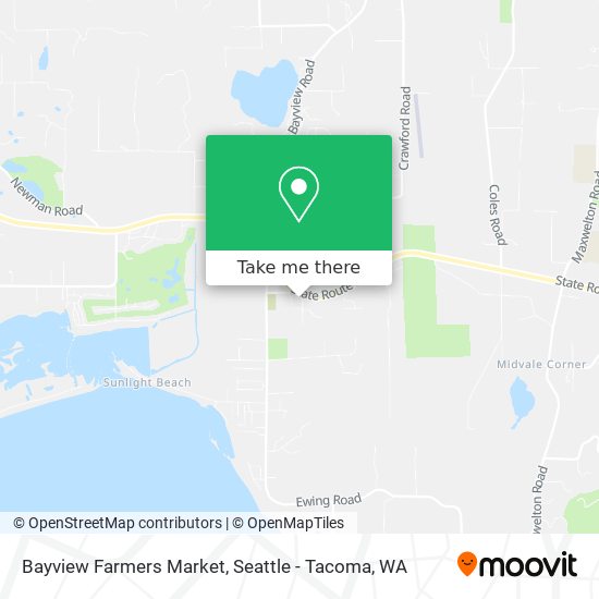 Bayview Farmers Market map