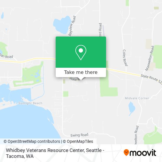 Whidbey Veterans Resource Center map