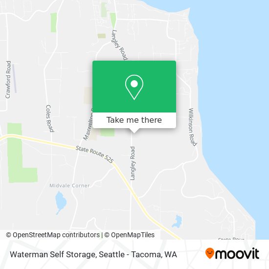 Waterman Self Storage map