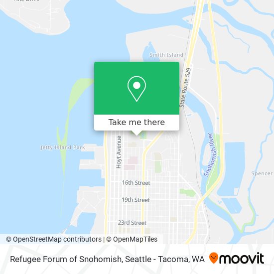 Refugee Forum of Snohomish map