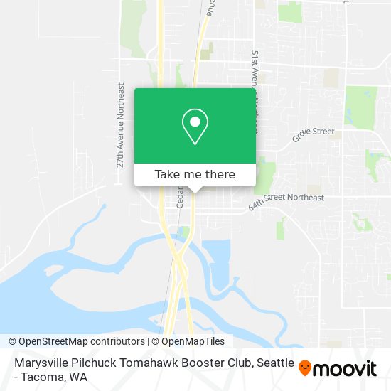 Marysville Pilchuck Tomahawk Booster Club map