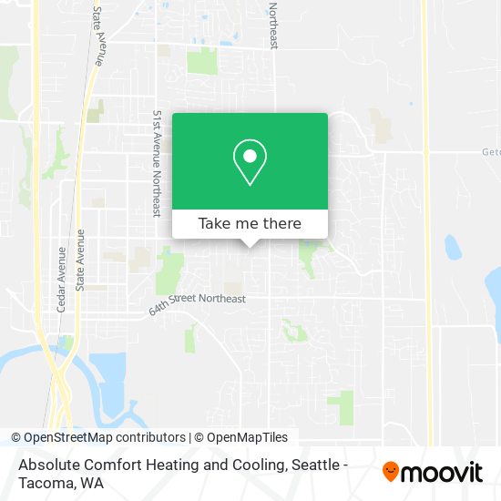 Absolute Comfort Heating and Cooling map