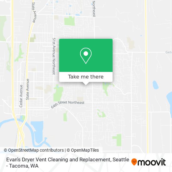 Evan's Dryer Vent Cleaning and Replacement map