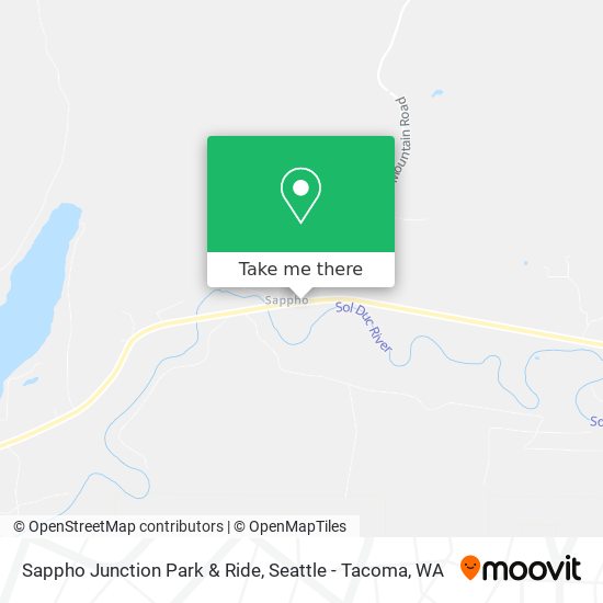 Mapa de Sappho Junction Park & Ride