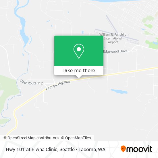 Hwy 101 at Elwha Clinic map