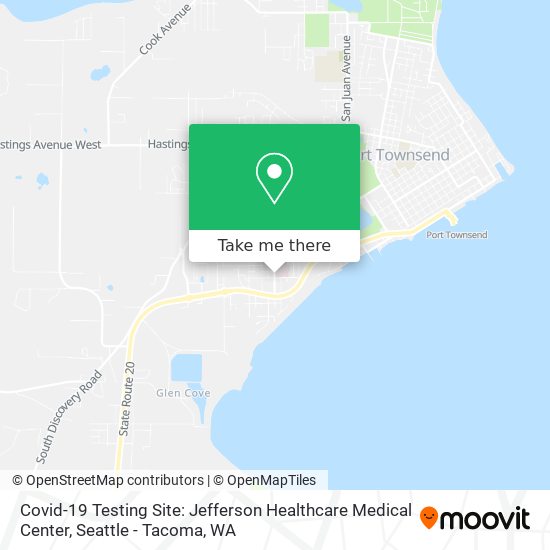 Covid-19 Testing Site: Jefferson Healthcare Medical Center map