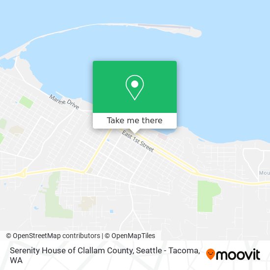 Serenity House of Clallam County map