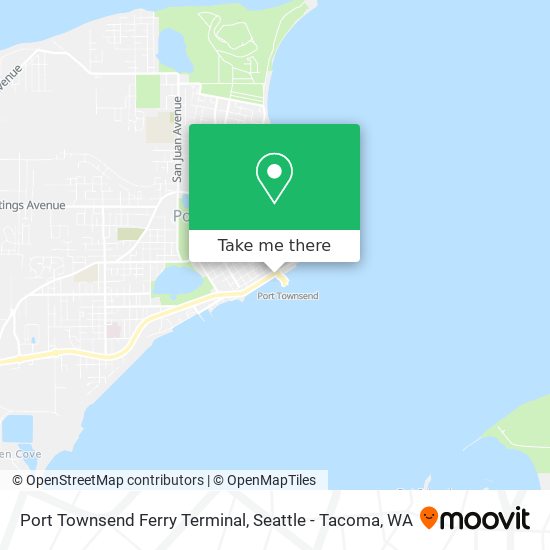 Port Townsend Ferry Terminal map