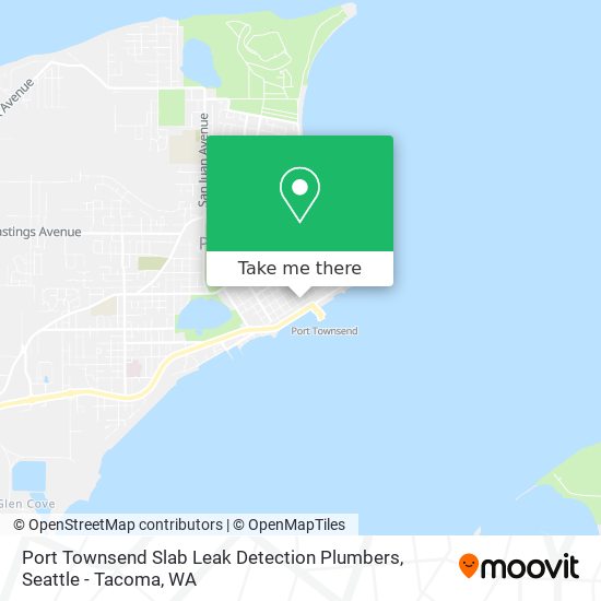 Port Townsend Slab Leak Detection Plumbers map