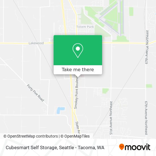 Mapa de Cubesmart Self Storage