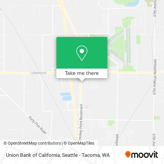 Union Bank of California map