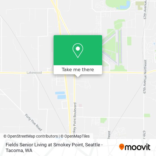 Mapa de Fields Senior Living at Smokey Point