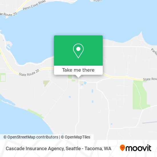 Mapa de Cascade Insurance Agency