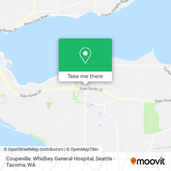 Coupeville: Whidbey General Hospital map