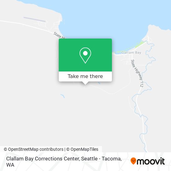 Clallam Bay Corrections Center map