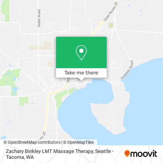 Mapa de Zachary Binkley LMT Massage Therapy