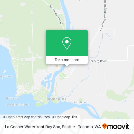 La Conner Waterfront Day Spa map