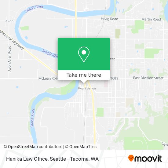Hanika Law Office map