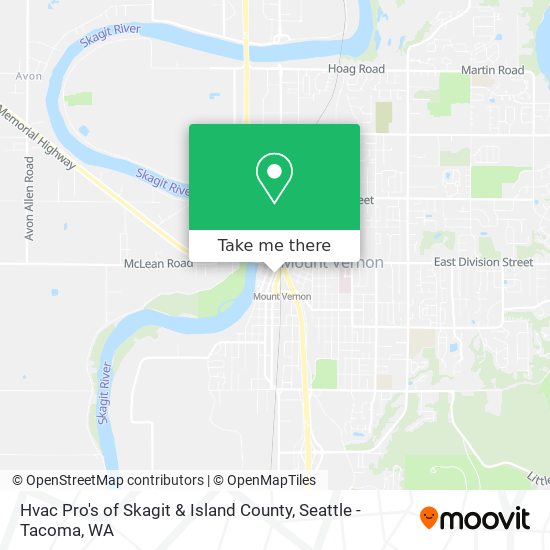 Hvac Pro's of Skagit & Island County map