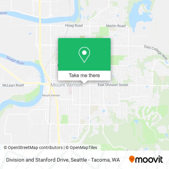 Mapa de Division and Stanford Drive