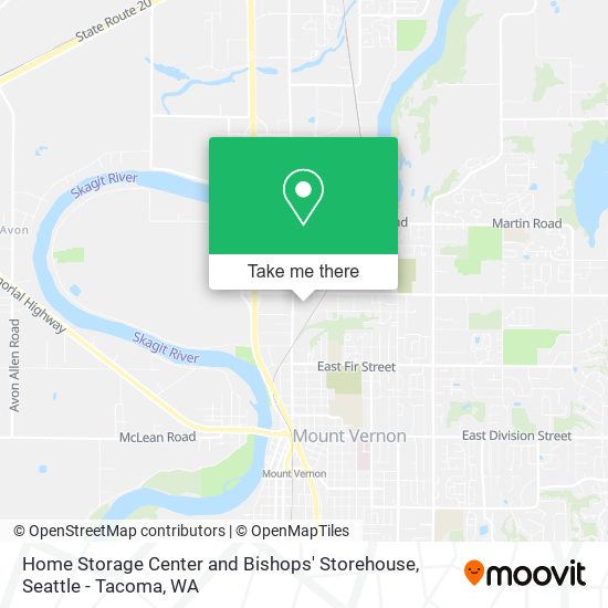 Home Storage Center and Bishops' Storehouse map
