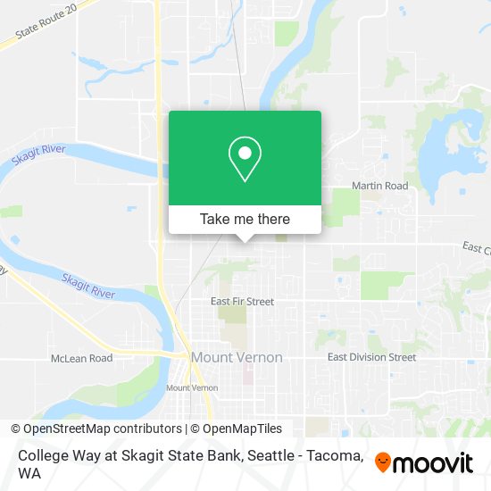 College Way at Skagit State Bank map