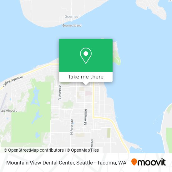 Mapa de Mountain View Dental Center