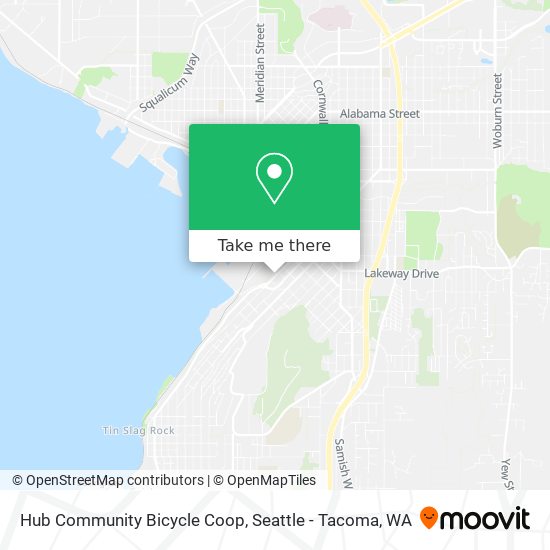 Hub Community Bicycle Coop map
