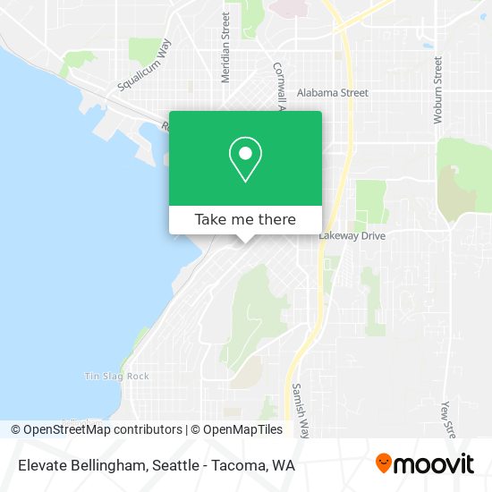 Elevate Bellingham map