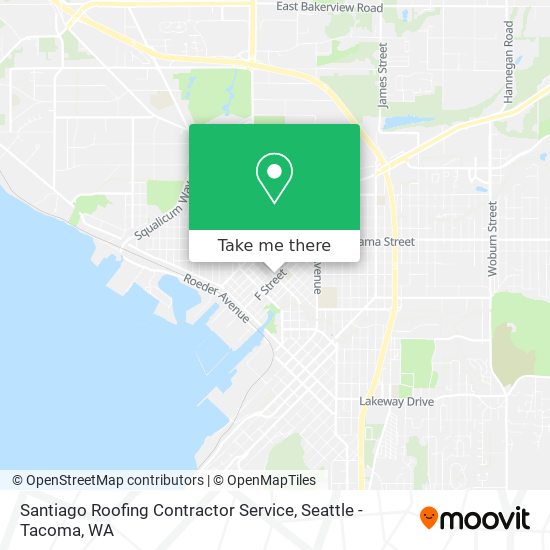 Santiago Roofing Contractor Service map