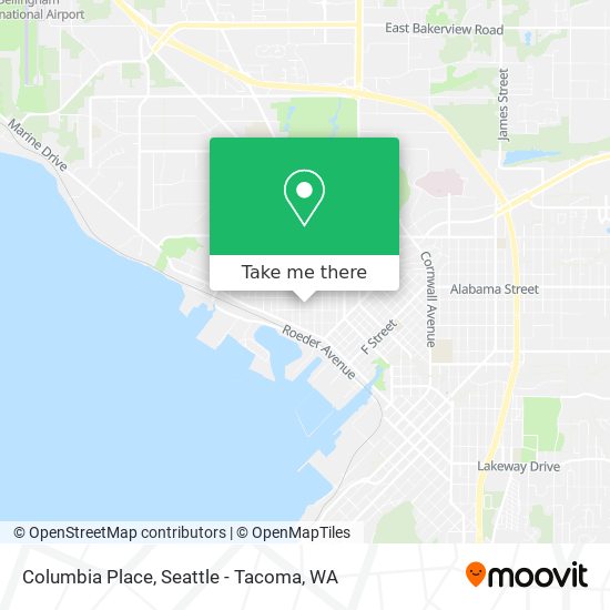 Mapa de Columbia Place