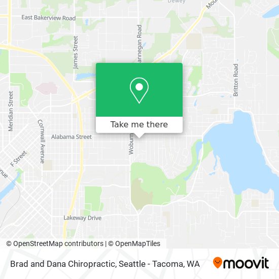 Brad and Dana Chiropractic map