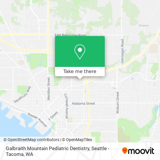 Galbraith Mountain Pediatric Dentistry map