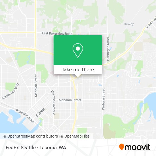 FedEx map