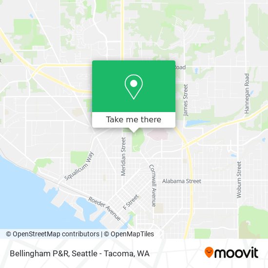 Bellingham P&R map