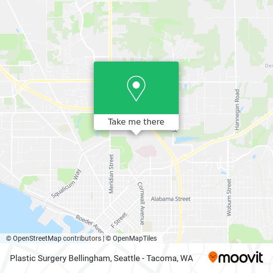 Plastic Surgery Bellingham map
