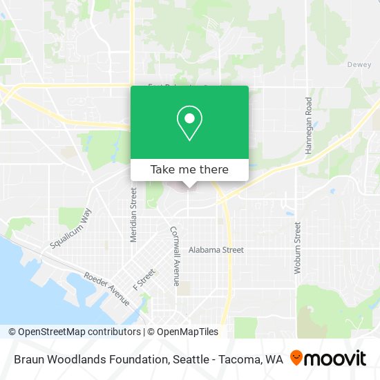 Braun Woodlands Foundation map