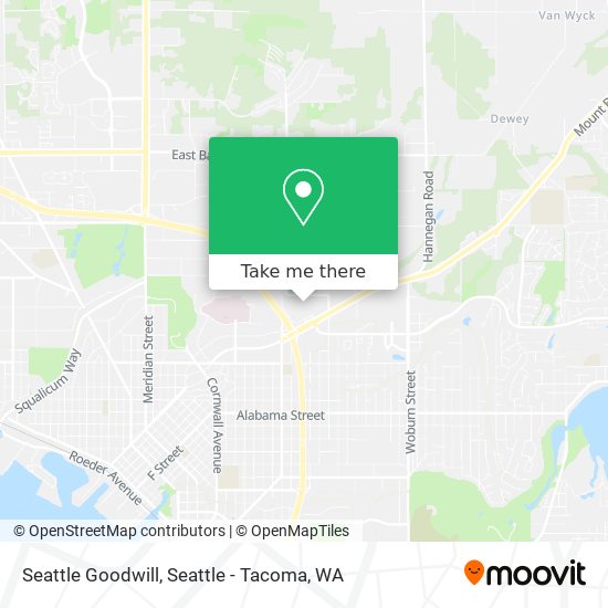 Seattle Goodwill map