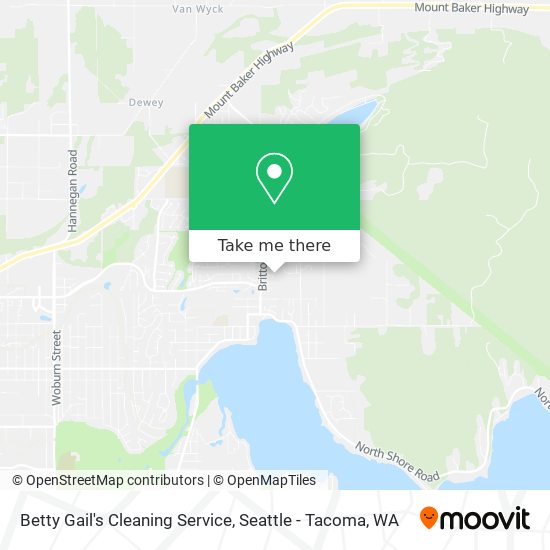 Mapa de Betty Gail's Cleaning Service