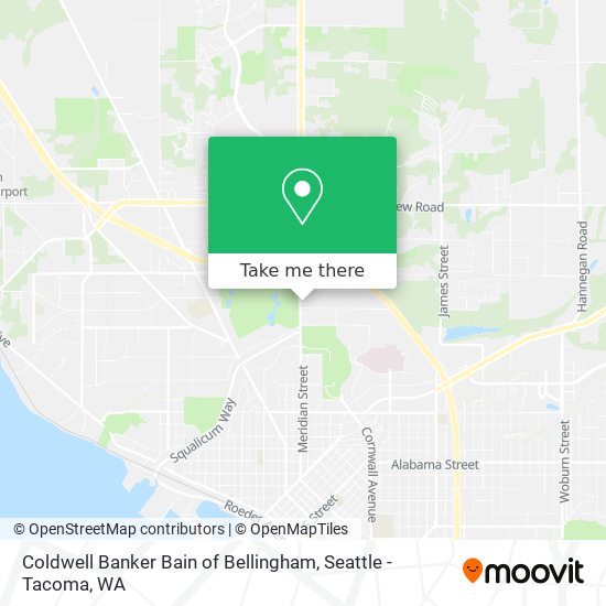 Coldwell Banker Bain of Bellingham map
