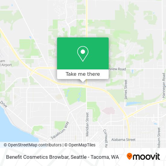 Benefit Cosmetics Browbar map