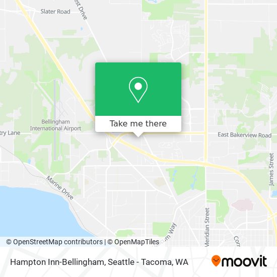 Mapa de Hampton Inn-Bellingham