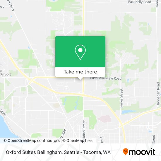 Oxford Suites Bellingham map