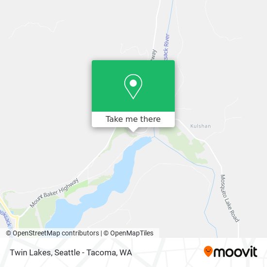 Mapa de Twin Lakes