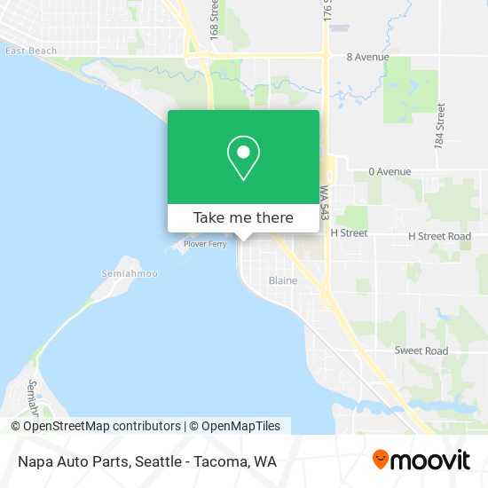 Napa Auto Parts map
