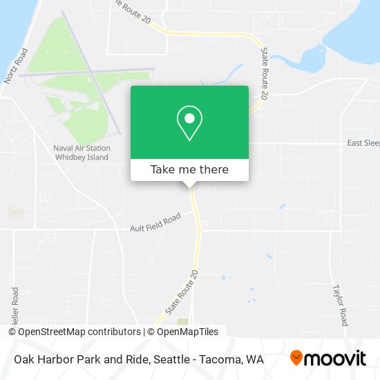 Oak Harbor Park and Ride map